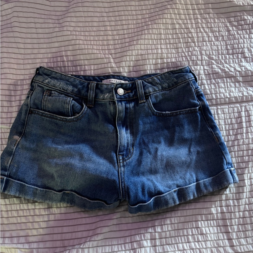 PacSun Dark Blue Jean Shorts